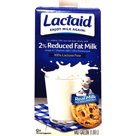 Lactaid® 100 Lactose Free 2 Reduced Fat Milk 64 Fl Oz Carton Shop