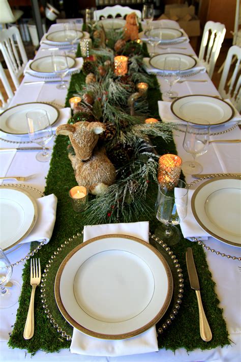 Woodland Tablescape Events Blog Woodland Winter Tablescape Winter