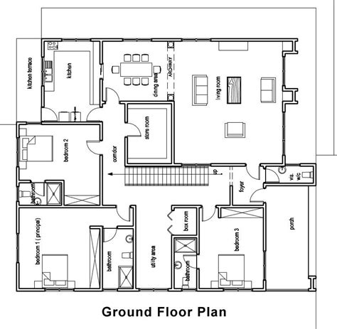 Elegant Ground Floor Plan For Home New Home Plans Design