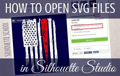 How To Use And Open Files From Etsy In Silhouette Studio Silhouette