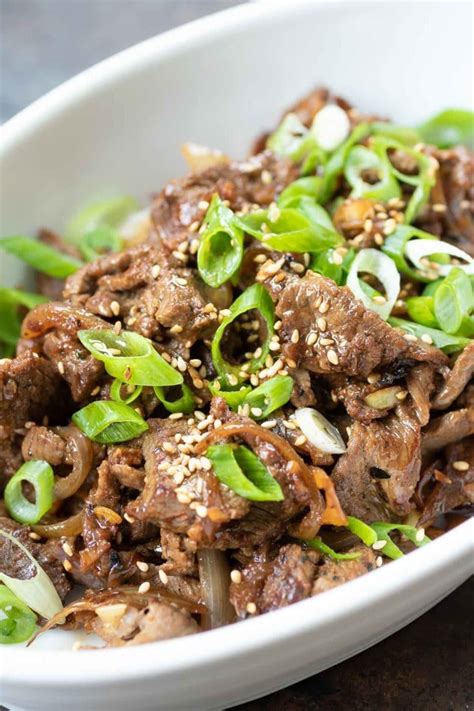 The best part is that our korean beef bulgogi recipe is super easy to prepare and the thinly sliced beef cooks up in just 5 minutes!. Whole30 Korean Beef Bowl (Paleo, Low carb) | Recipe | Beef ...