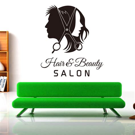 Hair Salon Barber Shop Wall Decal Art Vinyl Sticker Interior Window Decor Diy Hair Beauty Salon