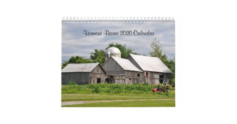2020 Vermont Barns Calendar
