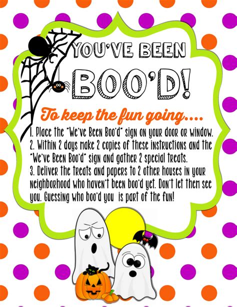 Youve Been Booed Printable