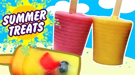 Summer Treats Healthy Homemade Popsicles By Hoopla Recipes Youtube