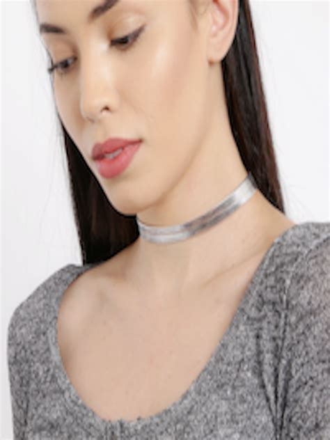 Buy Accessorize Silver Toned Choker Necklace Necklace And Chains For