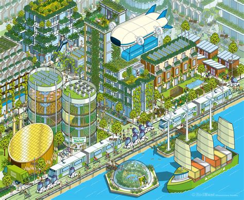 Megacity 2050 Bloomberg Businessweek Illustration On Behance City