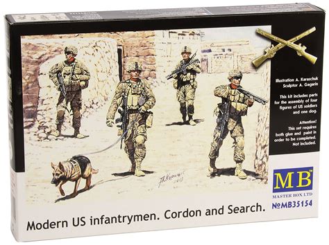 Master Box Models Modern U S Infantrymen Cordon And Search Model Kit