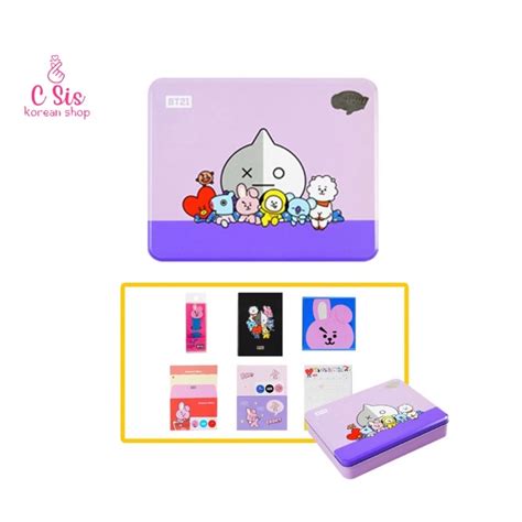 Bts Official Bt21 Stationary T Set Shopee Philippines