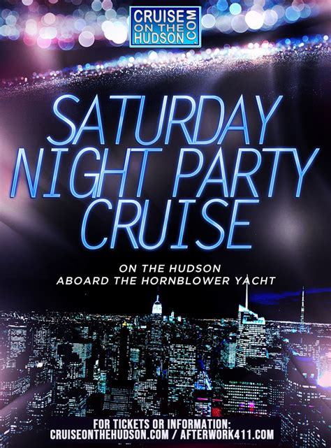 The Saturday Night Party Cruise On The Hudson Pier 40 Nyc 2019 Tickets
