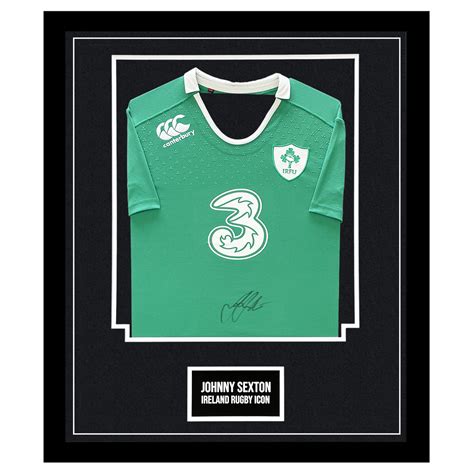Signed Johnny Sexton Framed Jersey Ireland Rugby Icon