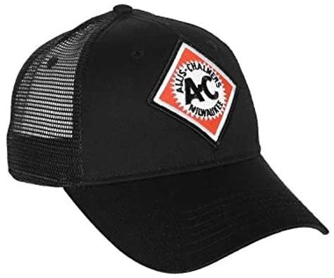 Allis Chalmers Hat With Vintage Ac Logo Black Mesh