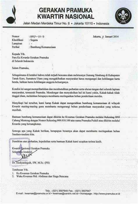 Contoh Kop Surat Gerakan Pramuka Gawe Cv