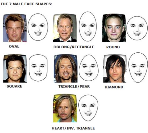 Face Shapes Face Shapes Male Face Male Face Shapes