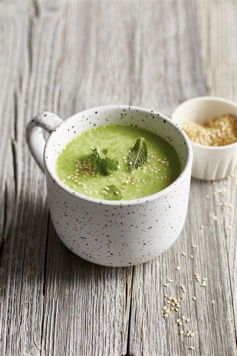 Recette Soupe de chou kale menthe et sésame