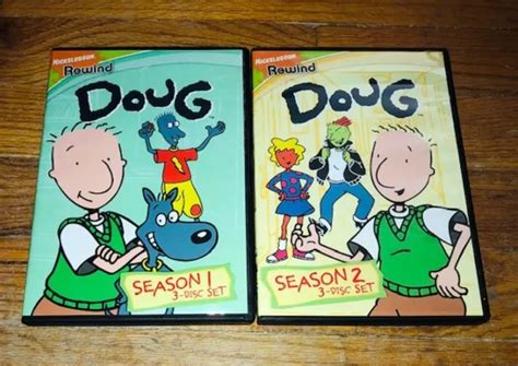 Disney Doug Rewind Season 1 And 2 Dvd 3 Disc Set Nickelodeon Cartoon 45