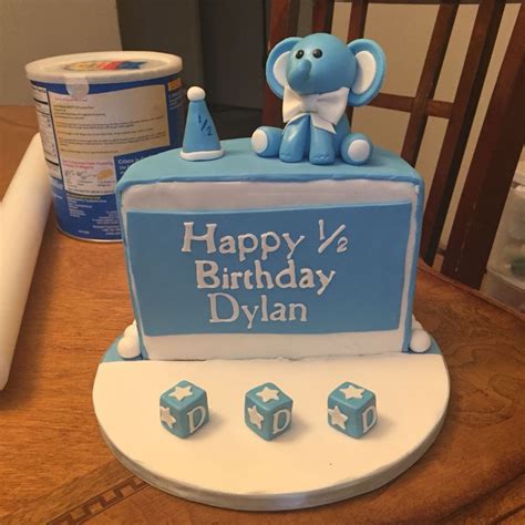 30 Brilliant Picture Of 6 Month Birthday Cake Baby Boy