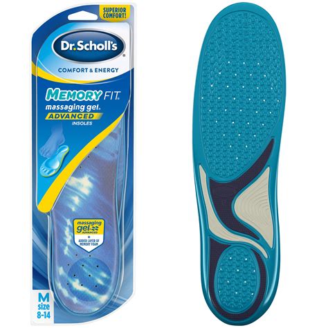 Dr Scholl S MEMORY FIT Insoles With Massaging Gel Advanced 1 Pair