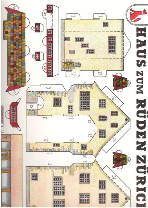 Ich suche für ein hochzeitsgeschenk eine bastelvorlage als haus. Bastelbogen Haus Rüden Zürich kaufen auf Ricardo