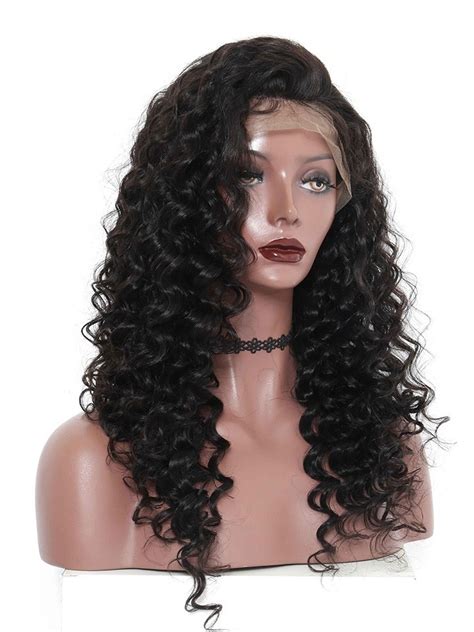 stylish small curly long hair  human hair wigs