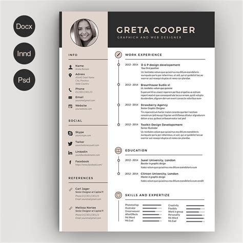 Get the job you want. Clean Cv-Resume II ~ Resume Templates ~ Creative Market