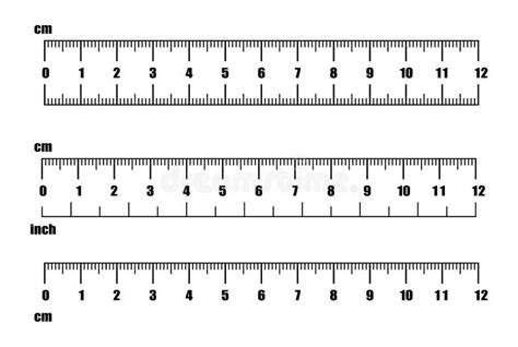 Indication Ruler Cm Inch Stock Illustrations 41 Indication Ruler Cm