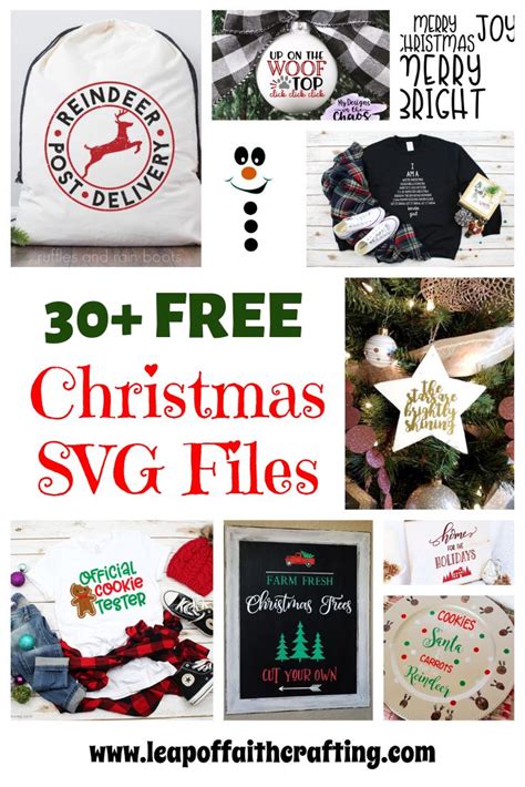 This post may contain affiliate links. Free SVG Christmas Files to Make Cute DIY Projects With ...