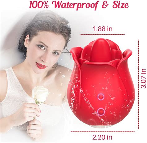 Rechargeable Licking Rose Toy Licking Rose Vibrator Adorime