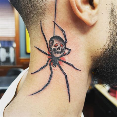 Top 63 Spider Throat Tattoo Super Hot Incdgdbentre