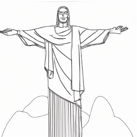 Cristo Redentor Do Rio Desenhos Para Imprimir E Pintar