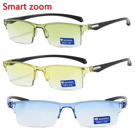 New Anti Blue Ray Reading Glasses Smart Automatic Zoom Reading Glasses