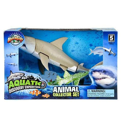 9 Articulated Great White Shark Figurine Adventure Planet Walmart