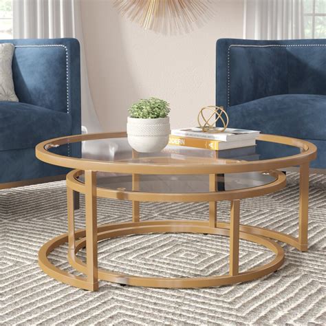 A travertine cube and low square slab can be configured together to be used as a tiered coffee table, end table or. Everly Quinn Evie 2 Piece Coffee Table Set & Reviews | Wayfair