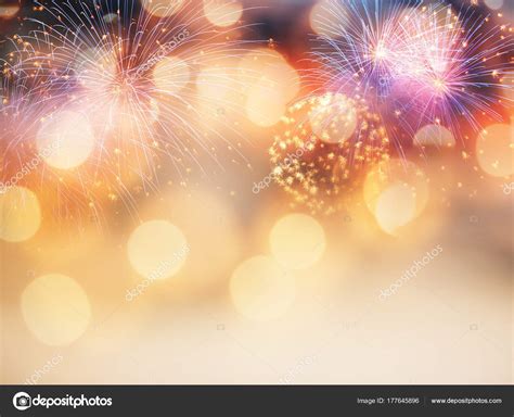 New Year Festive Background With Fireworks Free Premium Vector Download