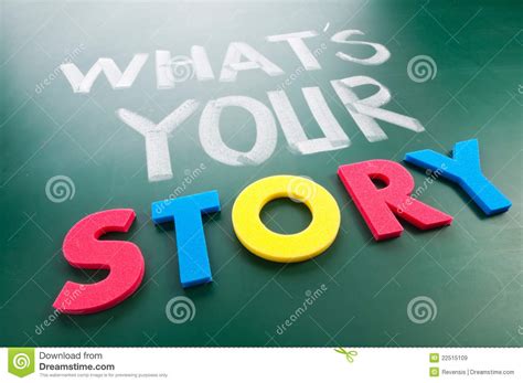 What Is Your Story Stock Image Image Of Message Commercial 22515109