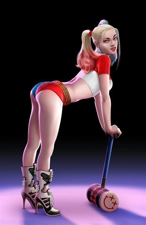 Harley Quinn Pinup By Buttsandnuts Hentai Foundry