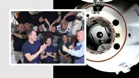 Stazione Spaziale Cosmonauta Russo Al Comando Della ISS Crew In Viaggio Verso La Terra VIDEO