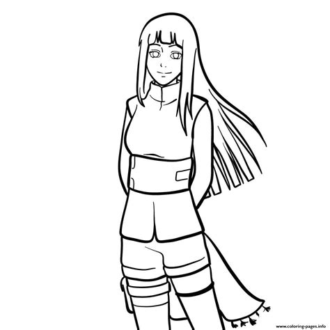 Hinata Coloring Page Printable