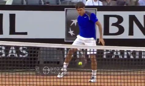 Roger Federer Hits Stunning Tweener Shot In Archive Footage Against