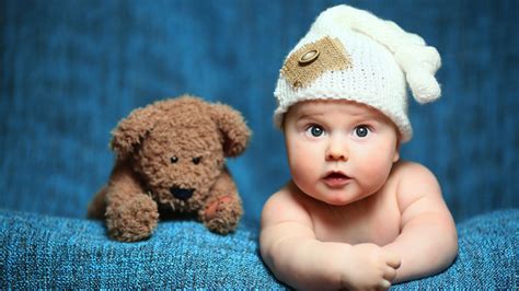 Download 1920x1080 Wallpaper Cute Baby Kid Teddy Bear