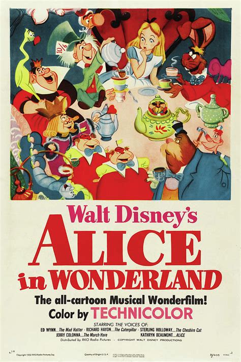 Rare 1950s Alice In Wonderland Lewis Carroll Digital Art By Andrew