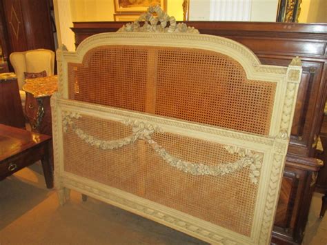 No box spring is required. King-size French Cane Bed | 315989 | Sellingantiques.co.uk