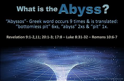 Abyss or Bottomless Pit in Revelation - The Book of Revelation