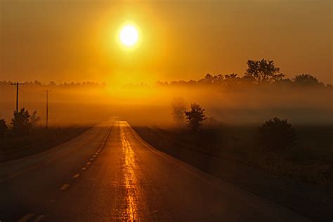 Sunrise On The Road In Ontario Shutterbug