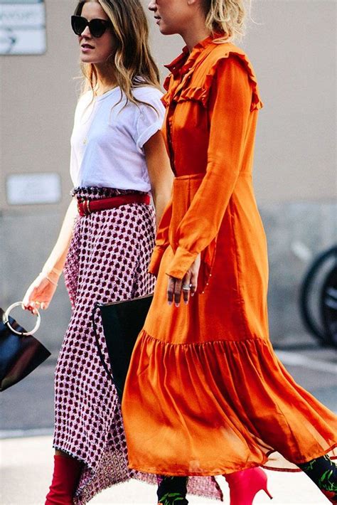 13 fresh fall outfit ideas to try now fashion clothes women orange maxi dress fashion