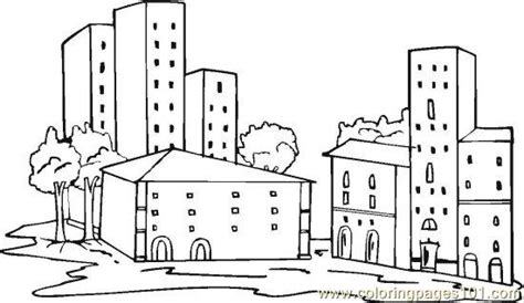 Large expanses of glass (windows, doors, etc) often appear in modern house plans and help to aid in energy efficiency as well as indoor/outdoor flow. Neighborhood Coloring Page - Free Others Coloring Pages ...