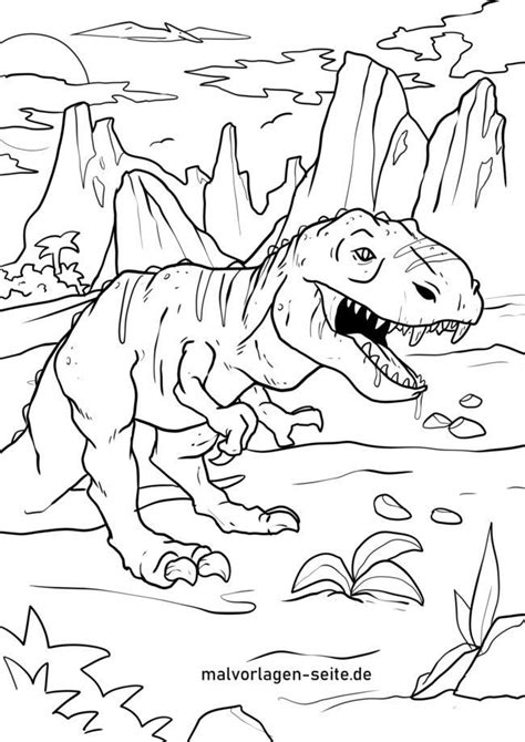 Tolle Malvorlage Tyrannosaurus Rex Kostenlose Ausmalbilder