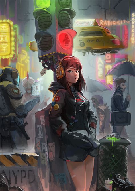 Cyberpunk New York By Wengu Eddy Hu Cyberpunk Art Cyberpunk Anime