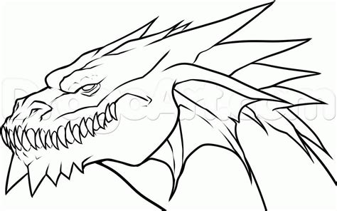 How to draw dragon drawings. cool-easy-drawings-of-dragons.jpg (1213×759) | Simple ...