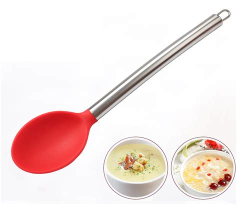 Buy New Silicone Spoon With Stainless Steel Long